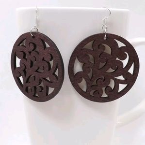 Handmade Beautiful Wooden Dangle Drop Earrings